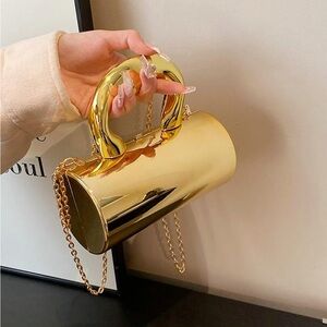 Gold Chain Handle Women's Bag